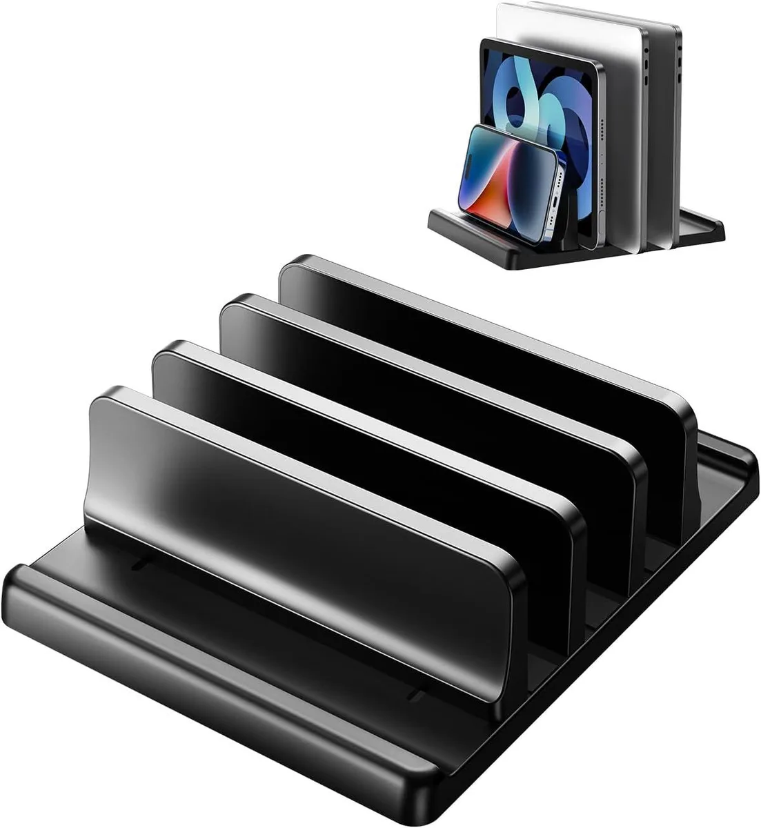Junchi Junchi 3-Slot Vertical Laptop Stand Holder laptop cooling pad — product photo