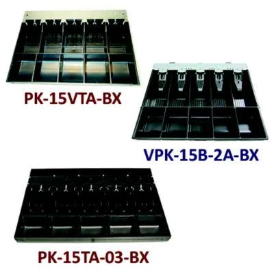 APG Cash Drawer APG Cash Drawer PK-15-4X4VTA-BX 4 bill 4 coin till 1317 size cash handling — product photo