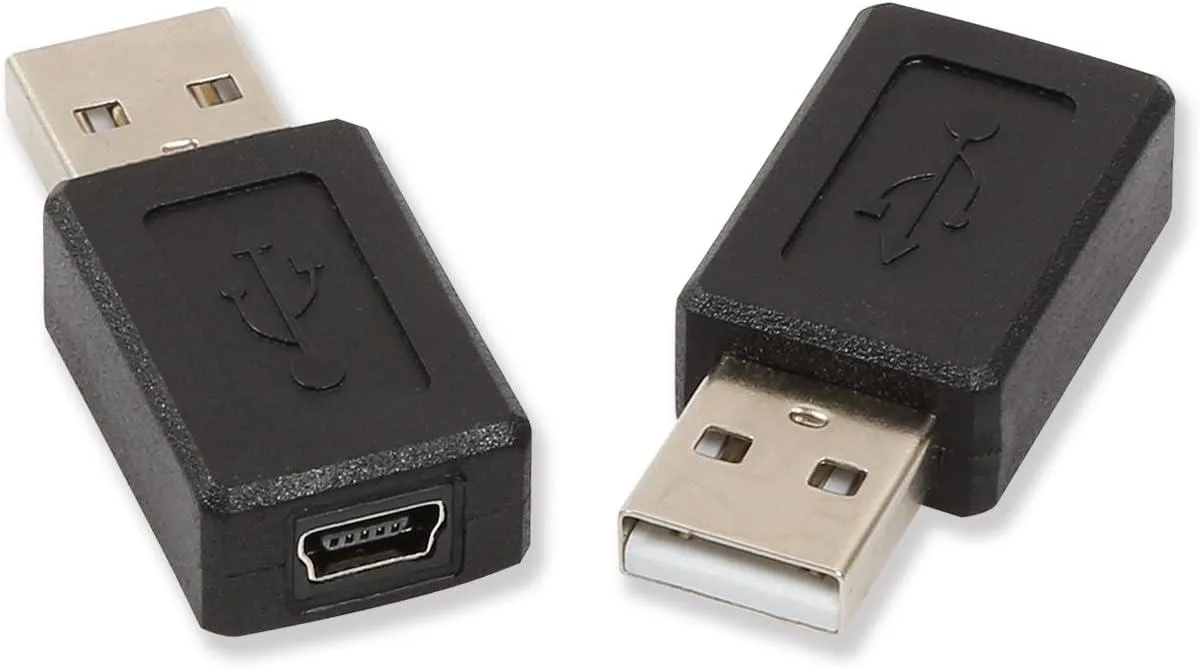 TeKit TeKit USB 2.0 A Male to Mini USB Female Adapter 2 Pack — product photo