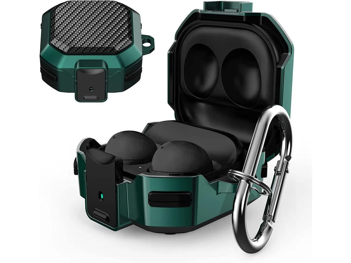 BONAEVER BONAEVER Green Protection Case for Samsung Galaxy Buds 2 Pro 2022 Pro 2021 Buds 2 2021 Live 2020 — product photo