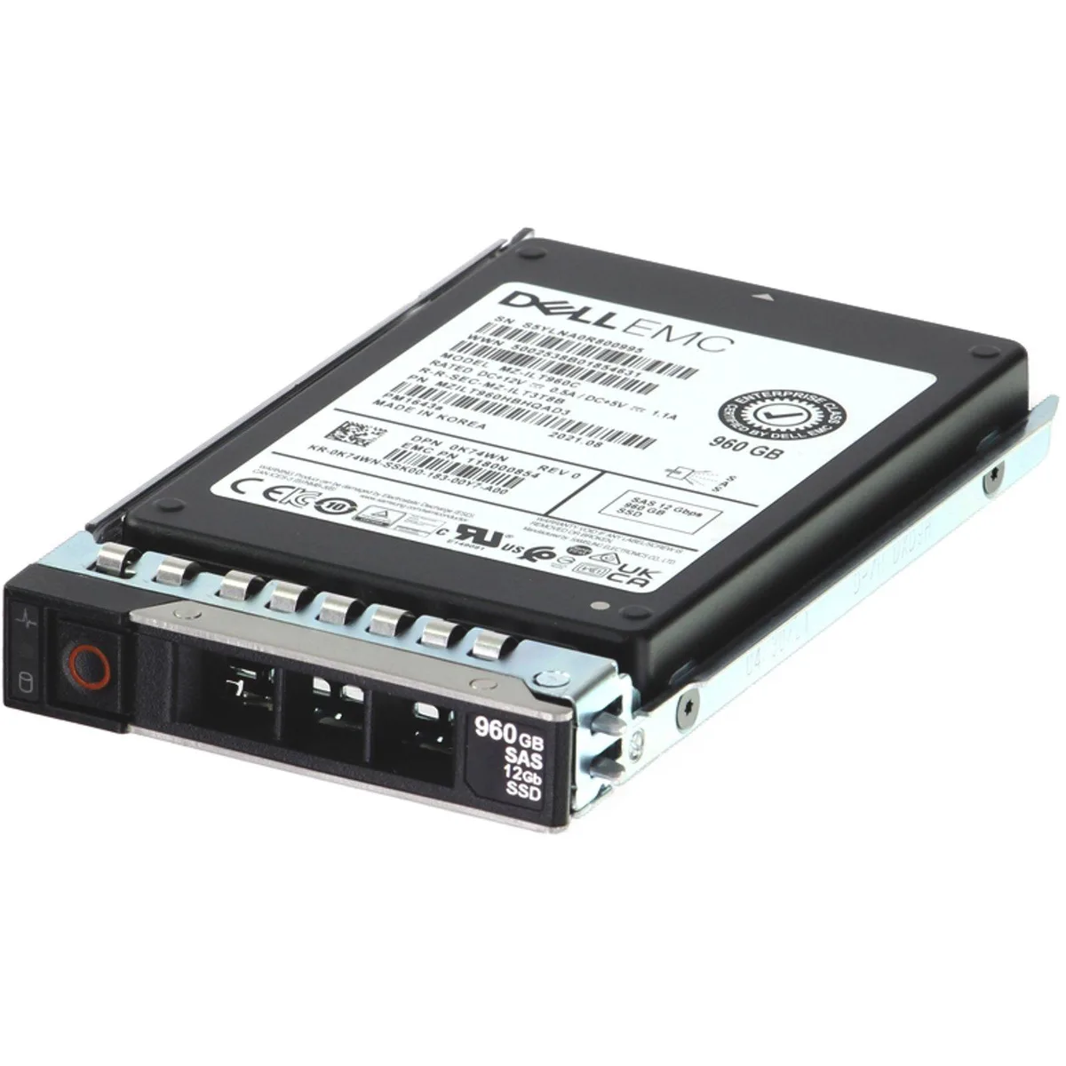 DELL DELL K74WN-CP1 960GB SAS 2.5 enterprise SSD — product photo