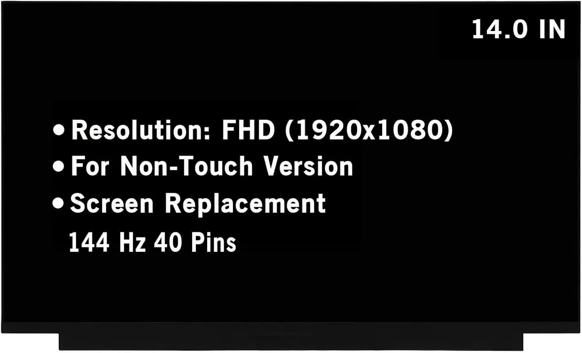 NUOLAISUN NUOLAISUN 14.0" 1920x1080 144Hz 40Pin laptop screen — product photo