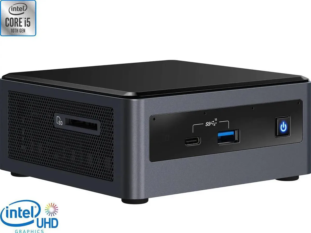 Intel Intel NUC10i5FNHN Core i5-10210U 1.6-4.2GHz 8GB DDR4 256GB NVMe + 500GB HDD barebone mini PC — product photo