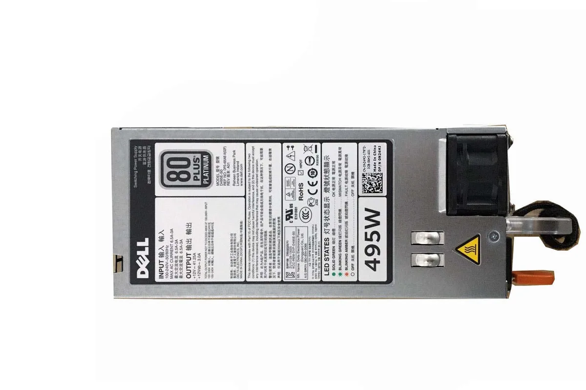 DELL DELL D495E-S0 495W Power Supply N24MJ CN-0N24MJ T320 T420 T620 R620 R720 — product photo
