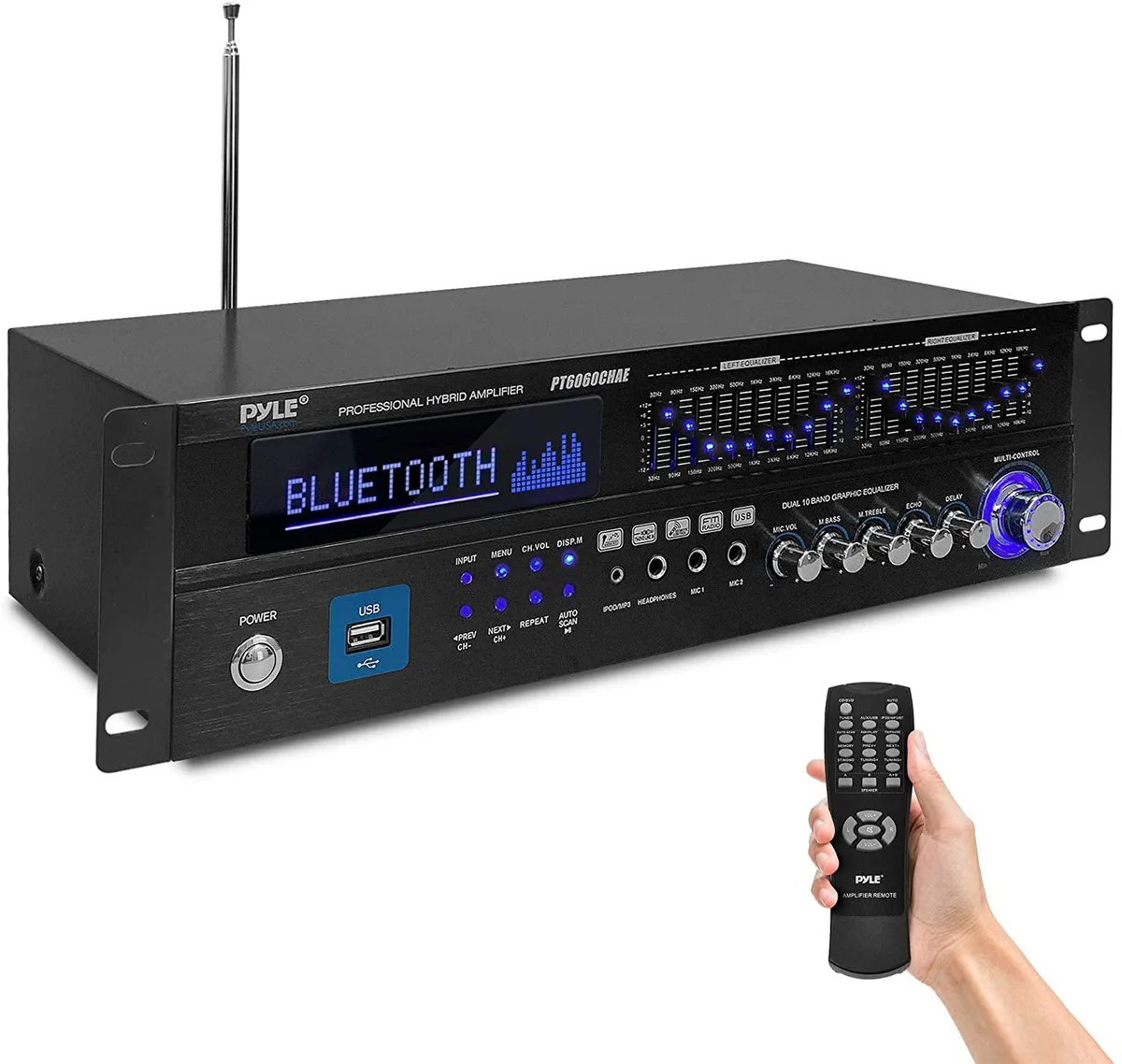 Pyle Pyle 6-Channel 2000W Hybrid Home Amplifier Receiver — product photo