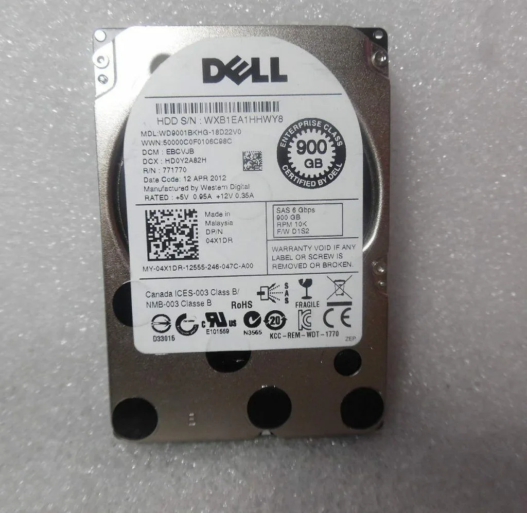 DELL DELL WD9001BKHG-18D22V1 900GB 10K SAS 2.5" internal hard drive — product photo