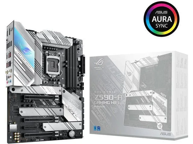 ASUS ASUS ROG Strix Z590-A Gaming WiFi White Intel motherboard — product photo