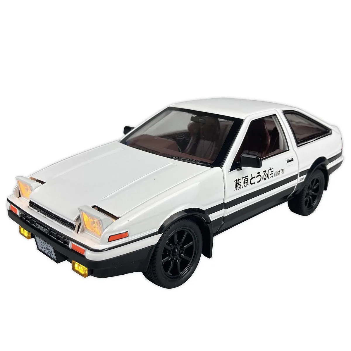 MiniAuto MiniAuto 1:20 Scale Initial D Trueno AE86 Sprinter Alloy Diecast Vehicle (White) — product photo