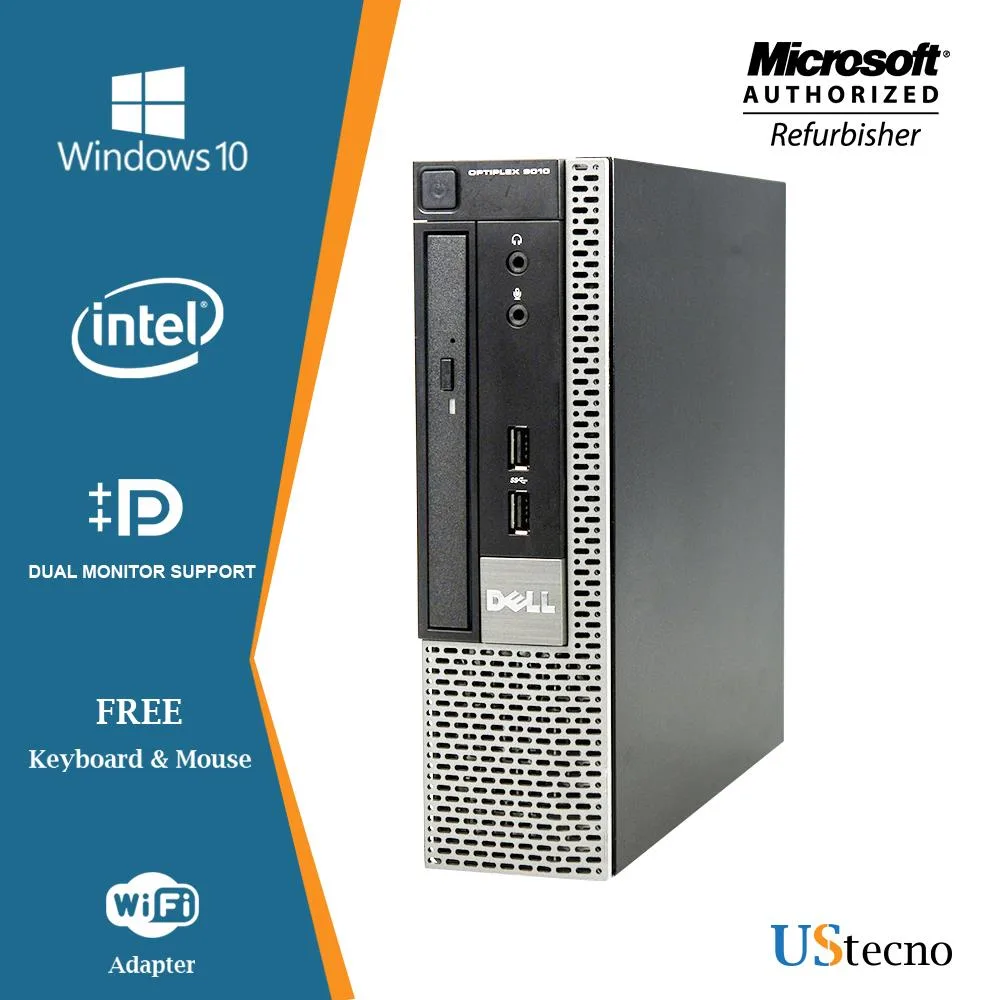 DELL DELL OptiPlex 9010 USFF i5-3470S 16GB 256GB SSD Windows 10 Pro desktop PC — product photo