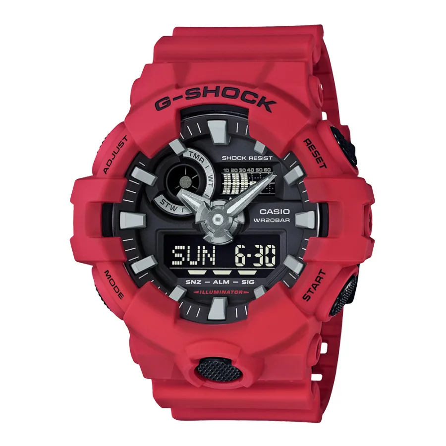 CASIO CASIO G-SHOCK GA-700-4A Fire Red watch — product photo