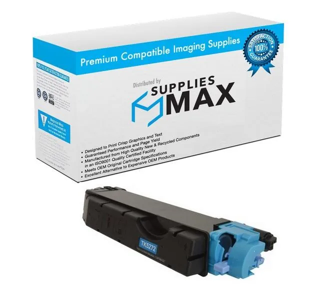 SuppliesMax SuppliesMax Cyan Toner Cartridge TK-5272C 6000 Pages — product photo