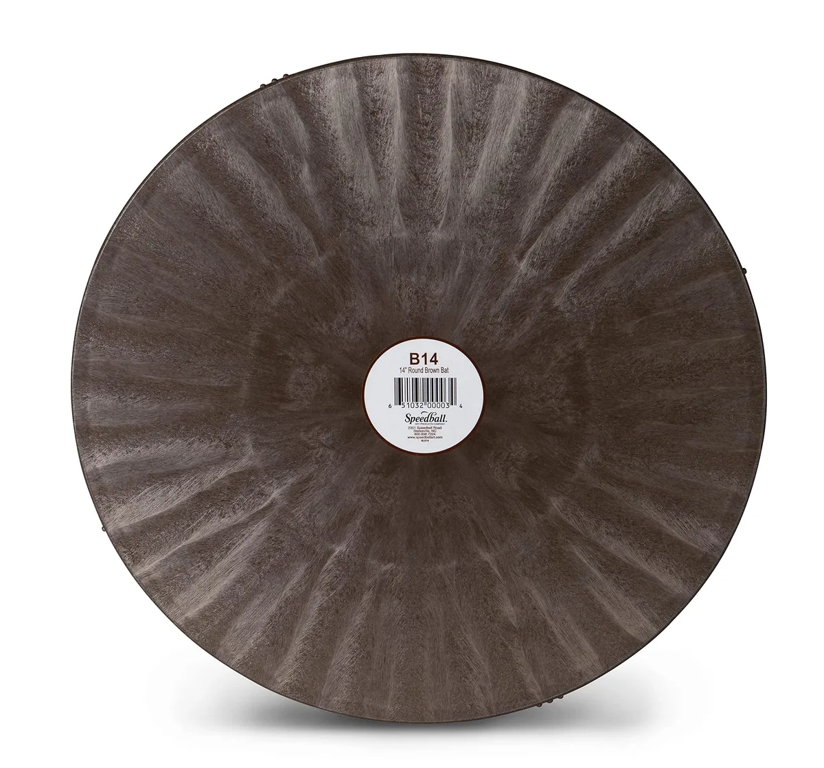  Speedball 14" Round Plastic Pottery Wheel Bat Brown — product photo