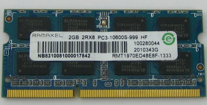 Ramaxel Technology Ramaxel Technology 2GB DDR3 1333 PC3-10600S laptop RAM — product photo