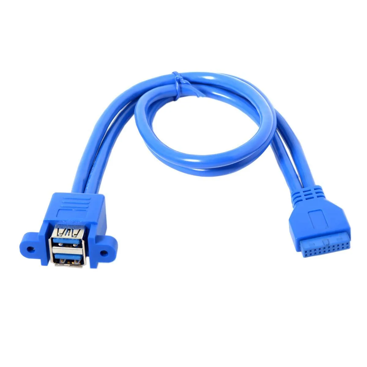Vszerda Vszerda USB 3.0 19/20Pin Male to 2 Female Panel Cable 0.5M — product photo