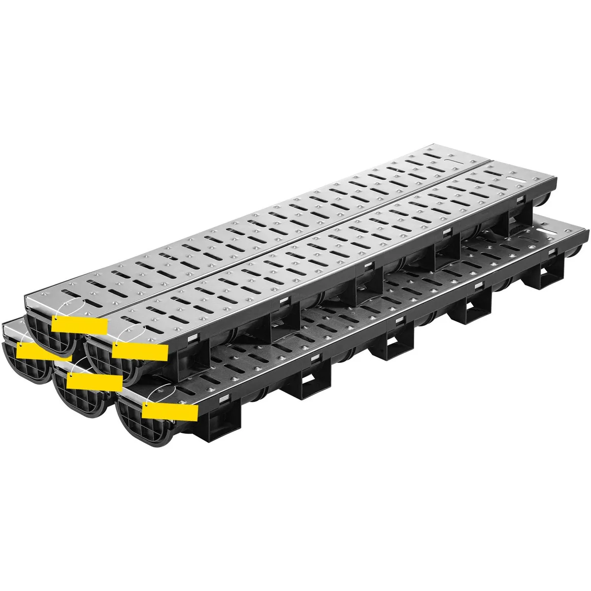 VEVOR VEVOR PSG100 5-Pack Trench Drain System 5.7x3.1x39.4in — product photo