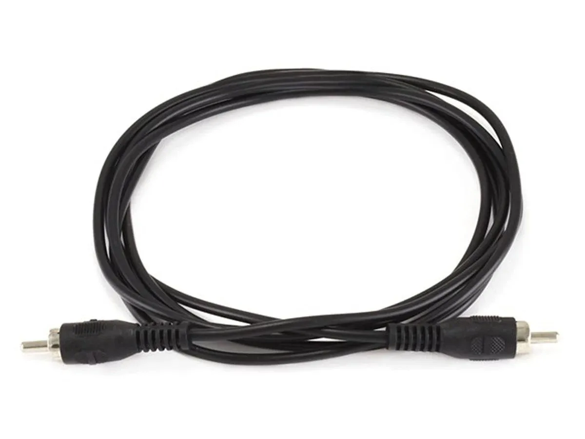 Monoprice Inc. Monoprice 100653 Single-Channel RCA Cable 1.8288 m Black — product photo