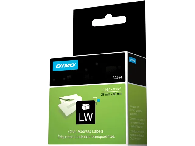 DYMO DYMO 30254 Clear Address Labels 130 Pack pos accessory — product photo