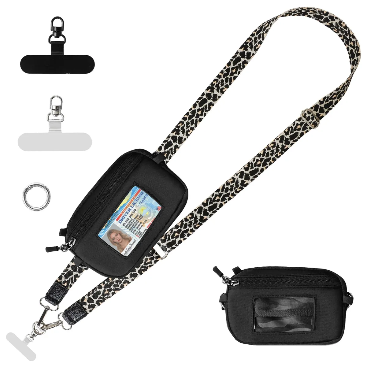  Viator Gear Clip and Go Phone Strap with RFID Wallet Black 43-62in — product photo