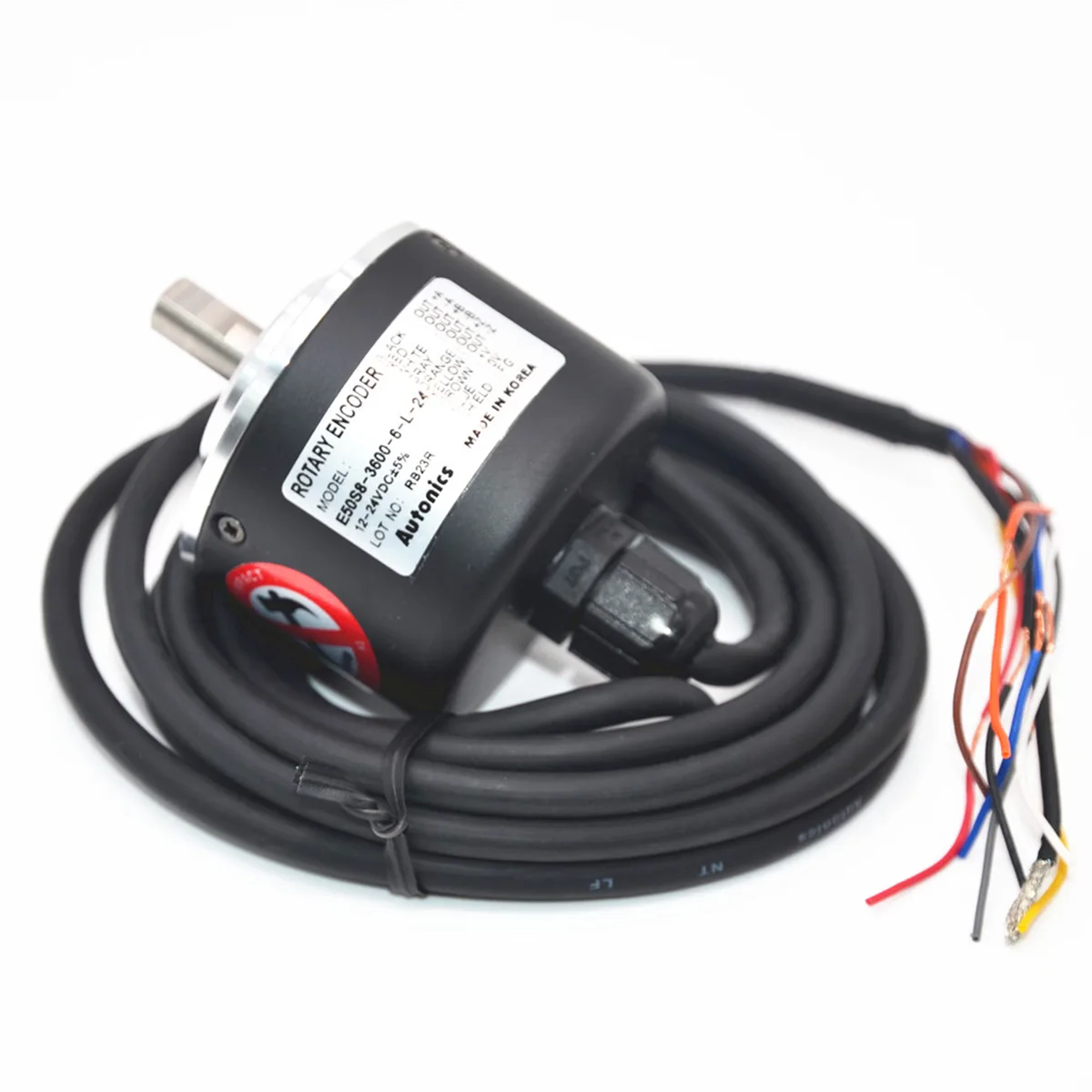 Autonics Corp Autonics Corp E50S8-500-6-L-5 Incremental Rotary Encoder 500 P/R 5 VDC Line Driver IP50 — product photo