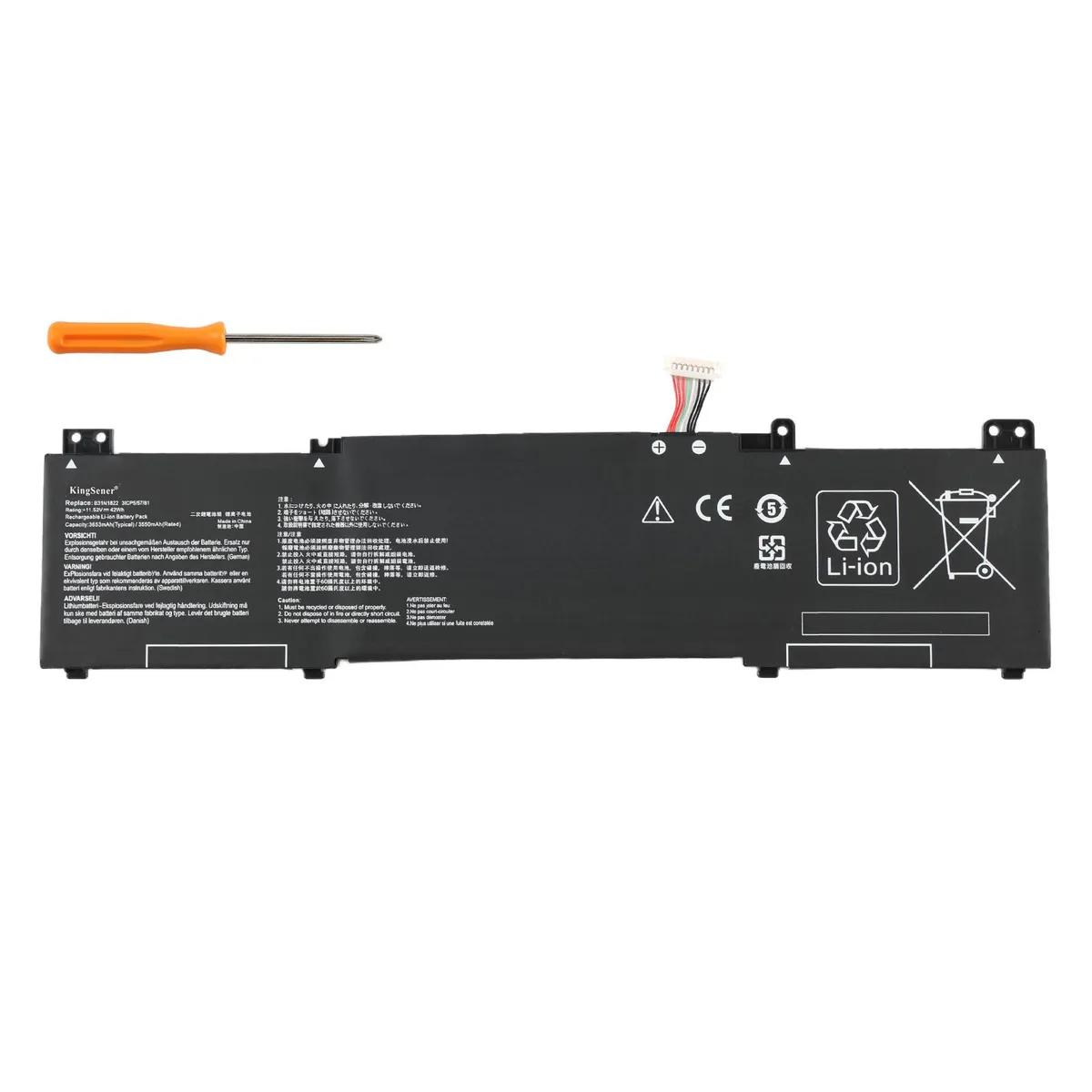 KingSener KingSener B31N1822 battery 11.52V 42Wh 3653mAh Li-ion — product photo