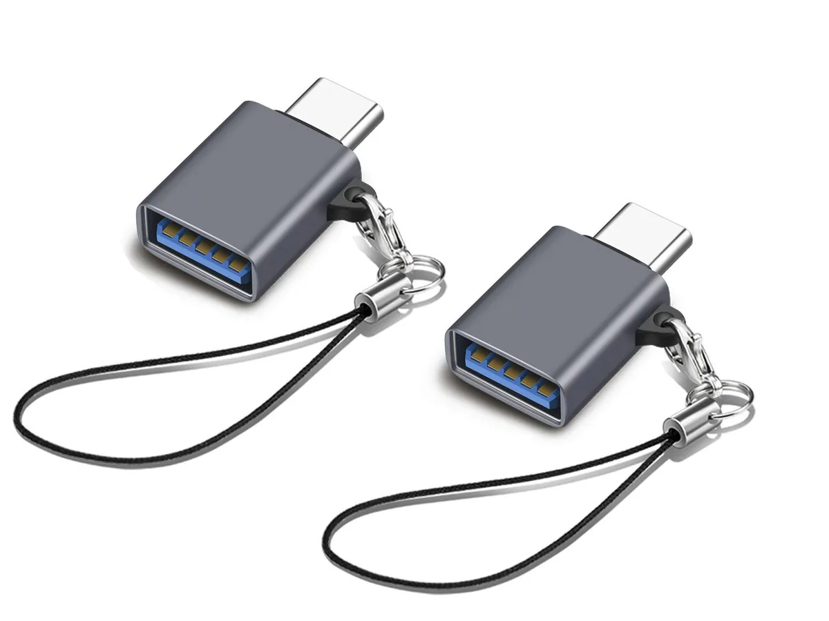 Corn Electronics Corn Electronics USB-C to USB-A adapter 10 Gbps 2-pack black — product photo