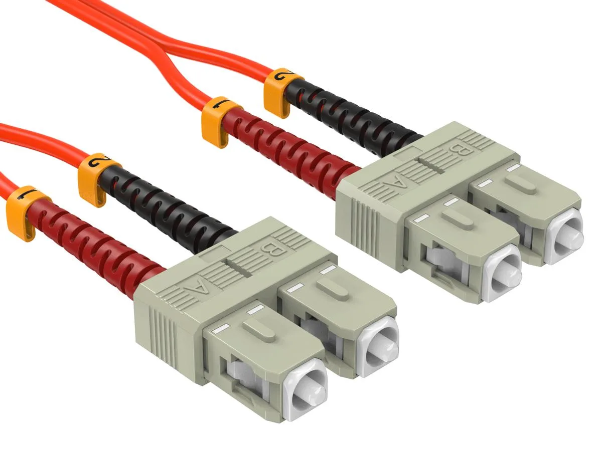 Cable Leader Cable Leader FB103-5602 OM1 SC-SC Duplex 62.5/125µm 2m Orange Fibre Optic Cable — product photo
