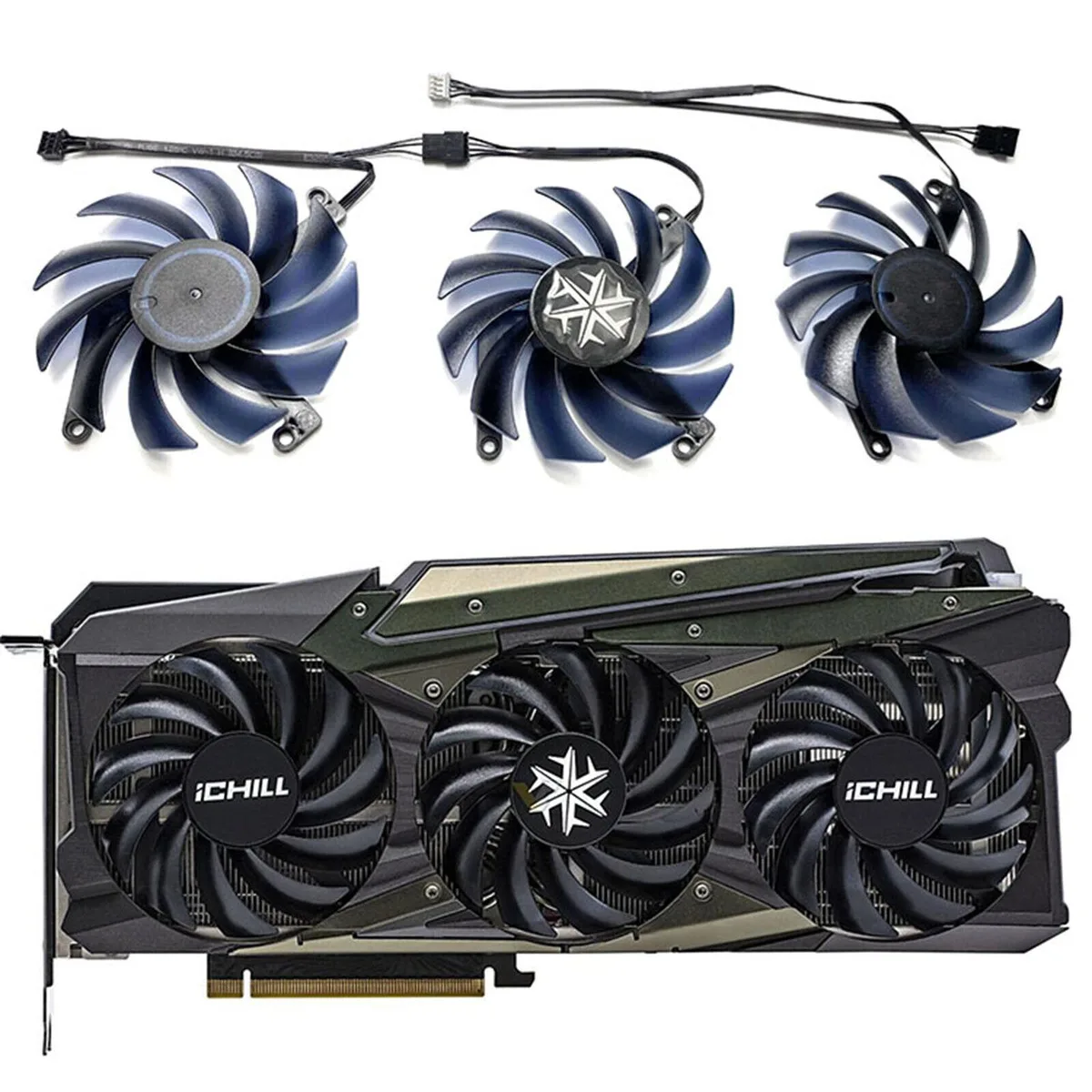 tuanyuan tuanyuan Cooling fan for 3080 3080ti 3090 iCHILL X3 Graphics Cards laptop cooling pad — product photo