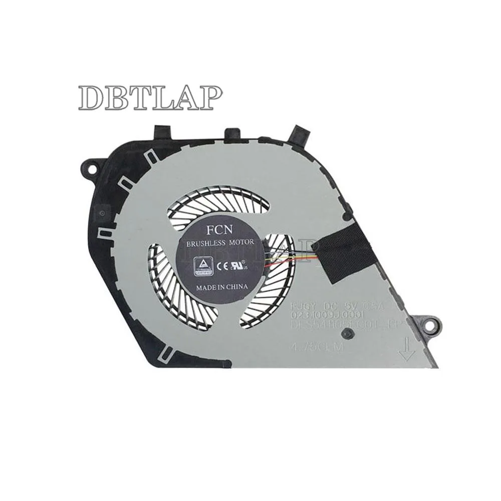 Small black plastic laptop CPU cooling fan with wire connector