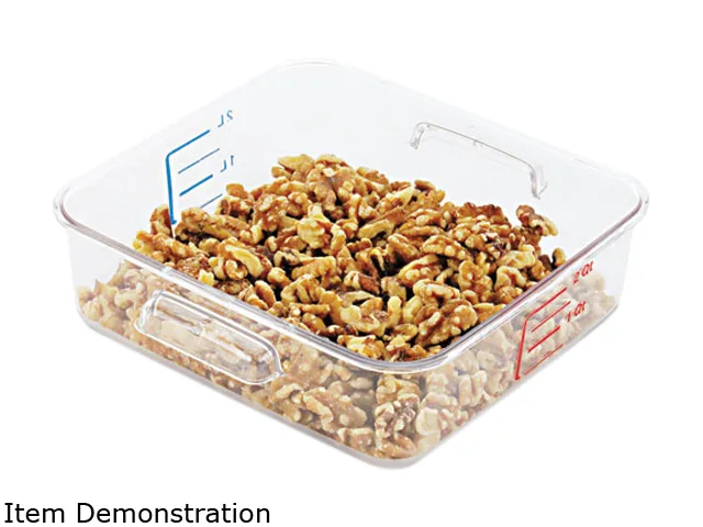 Rubbermaid Commercial Rubbermaid Commercial RCP 6302 CLE 2.00 qt Clear Square Storage Container — product photo