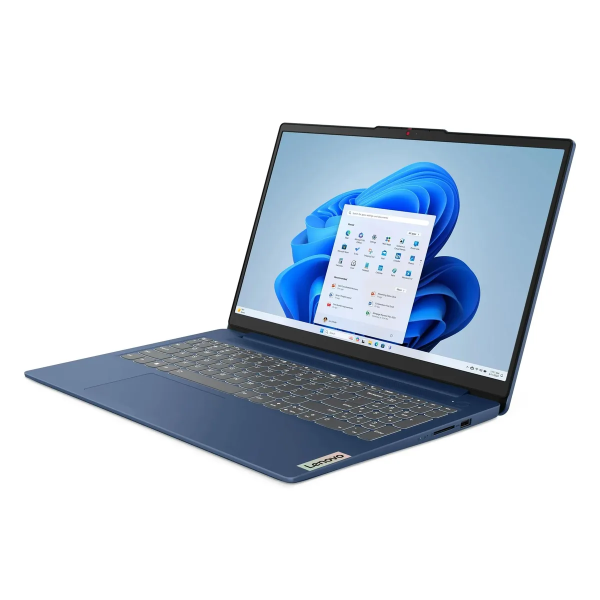 Lenovo Lenovo IdeaPad Slim 3i 15.6" laptop, Core i3-N305, 8GB LPDDR5, 256GB SSD, Abyss Blue — product photo