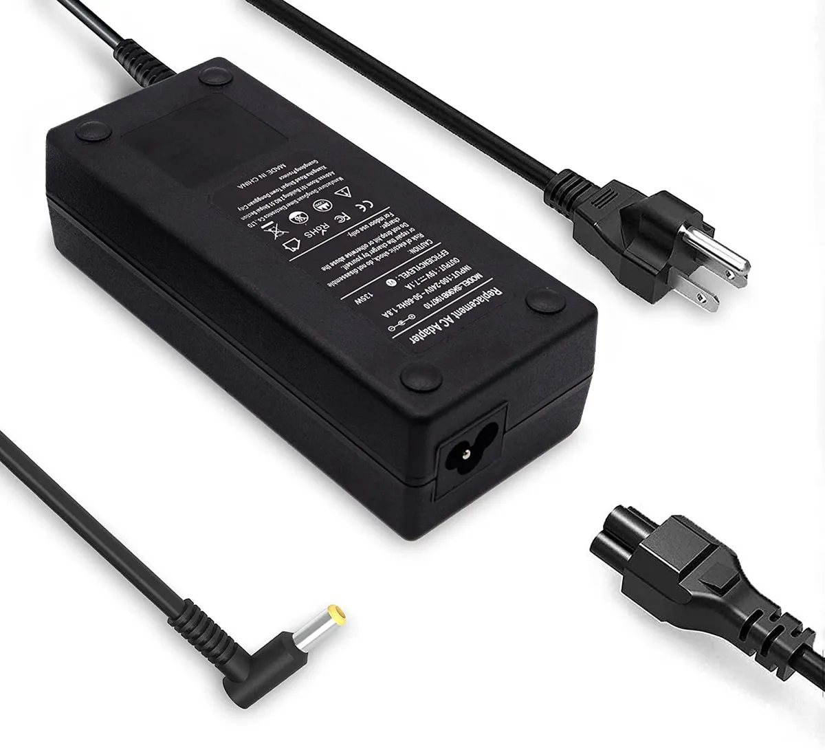 myVolts myVolts 135W ac adapter 19V 7.1A 5.5mm 1.7mm — product photo