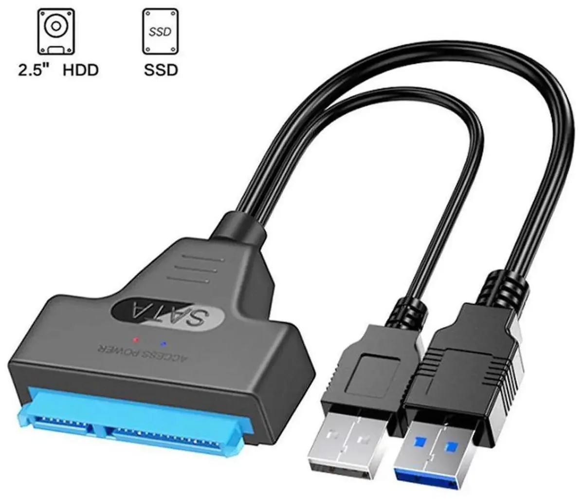 SMUGDESK SMUGDESK SATA to USB 3.0 Adapter Cable 22 Pin 2.5 Inch with USB 2.0 Power — product photo