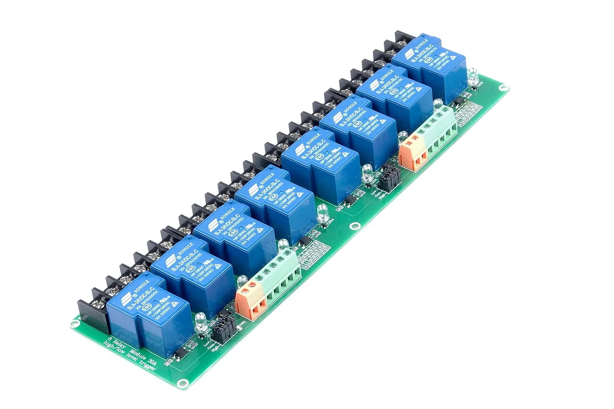 Tripowin Tripowin 8-Channel Relay Module 24V Optocoupler Isolation 30A DC 30V AC 250V — product photo