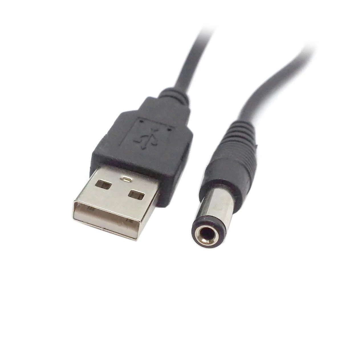 LORDWORLD LORDWORLD USB 2.0 A Male to 5.5 x 2.5mm DC 5V Barrel Cable 100cm 2000mA — product photo
