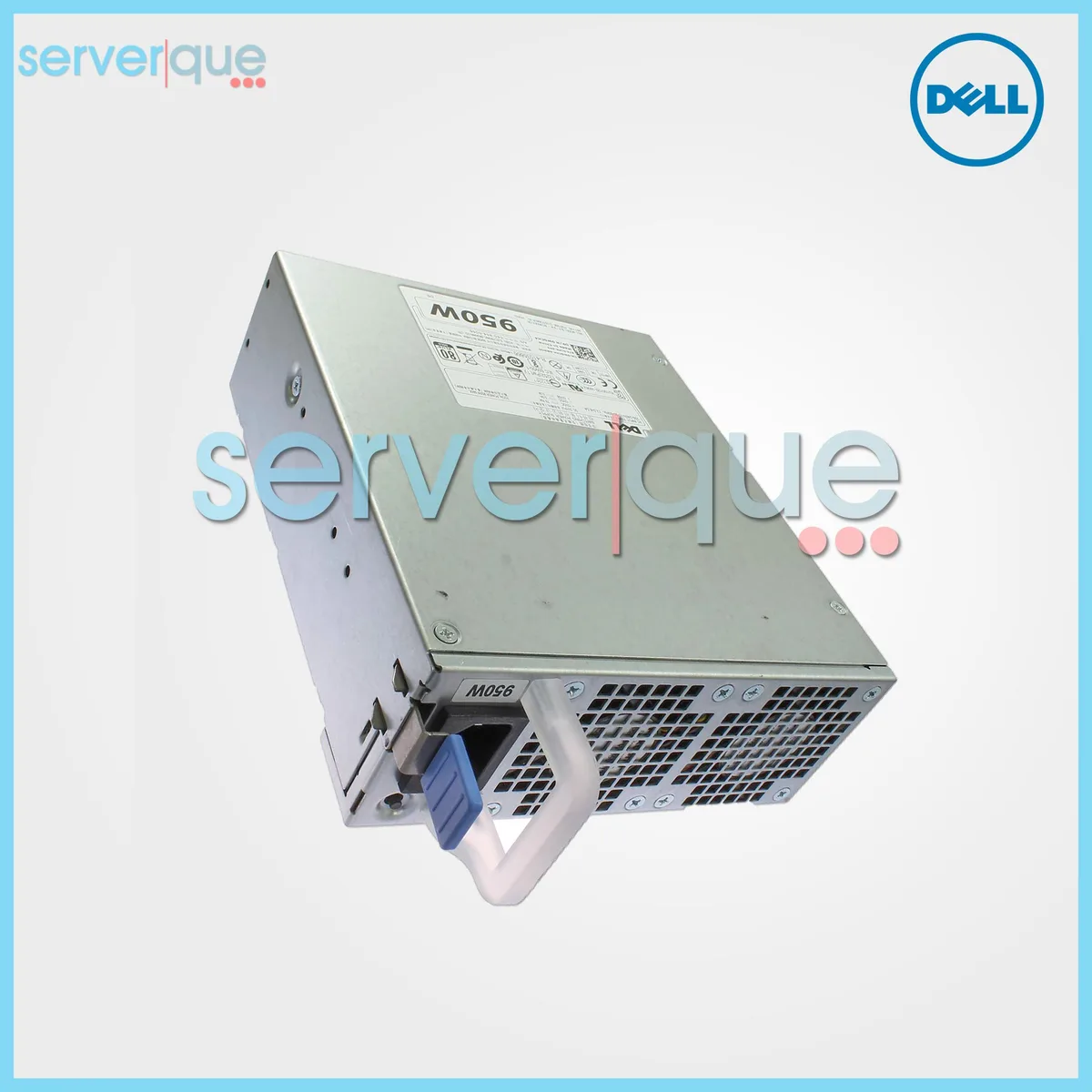 Dell Precision T5820 T7820 950W power supply unit, matte black metal enclosure, rear fan grille and IEC power socket