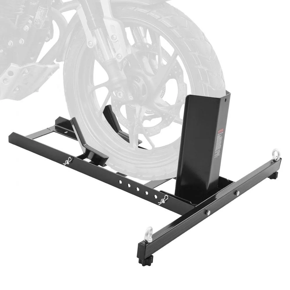 VEVOR VEVOR Motorcycle Wheel Chock Upright 1800 lbs 6 Adjustable Holes 15-22 inch — product photo
