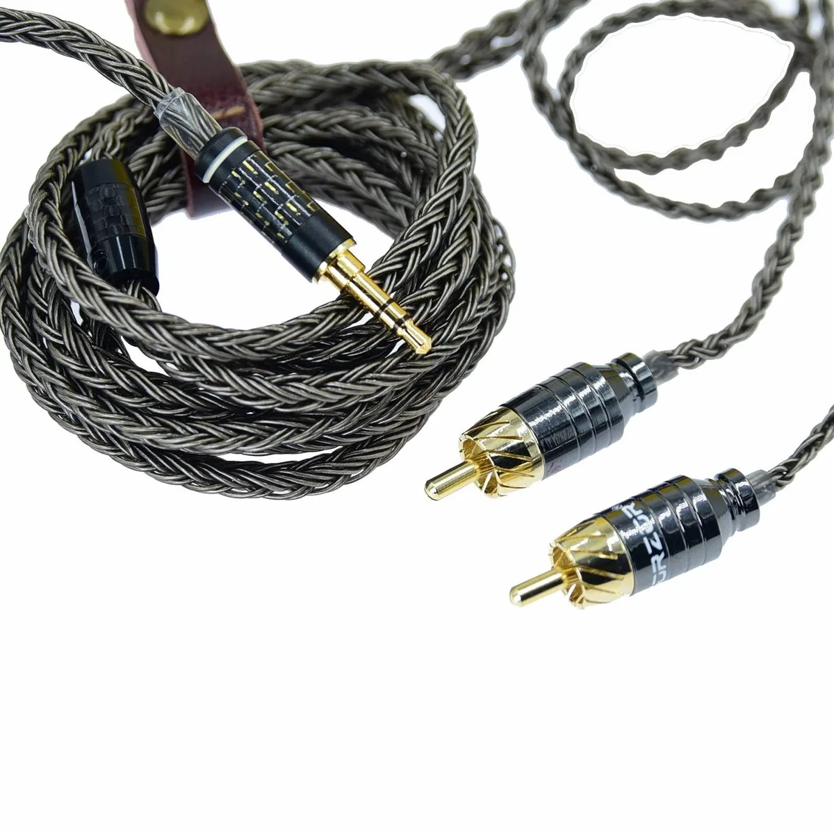 GSM Outdoors GSM Outdoors 16 Core Silver-Plated 3.5mm to 2RCA Cable 2 in 1 Accessories — product photo