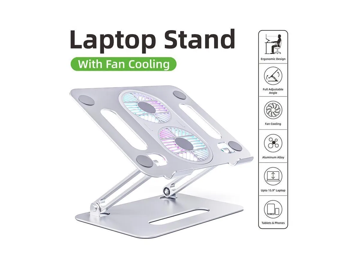 IXJYLCPC IXJYLCPC P43F Aluminum Laptop Cooling Pad Silver 11-17.3 — product photo