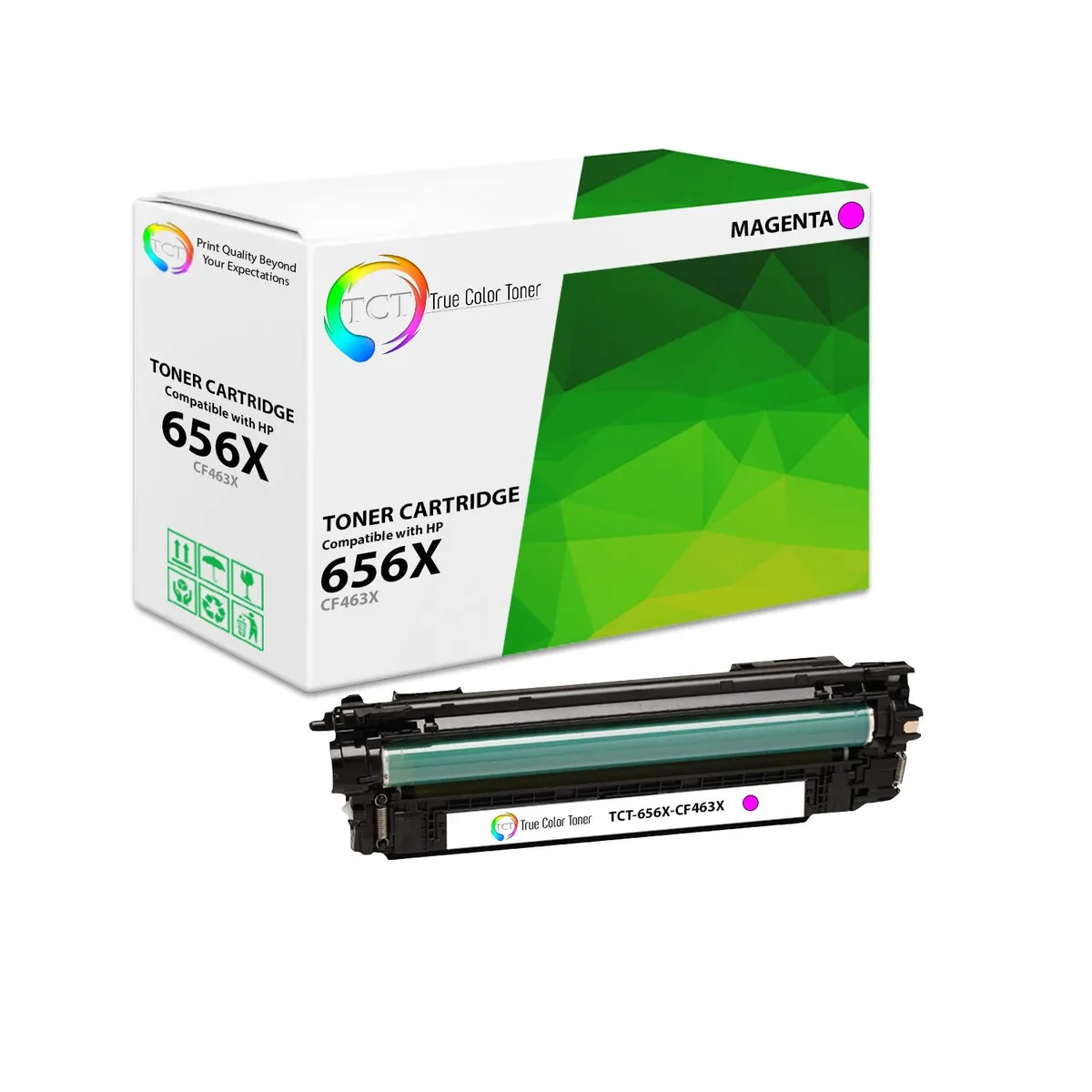 True Color Toner True Color Toner 656X Magenta High Yield Toner Cartridge CF463X 22000 Pages — product photo