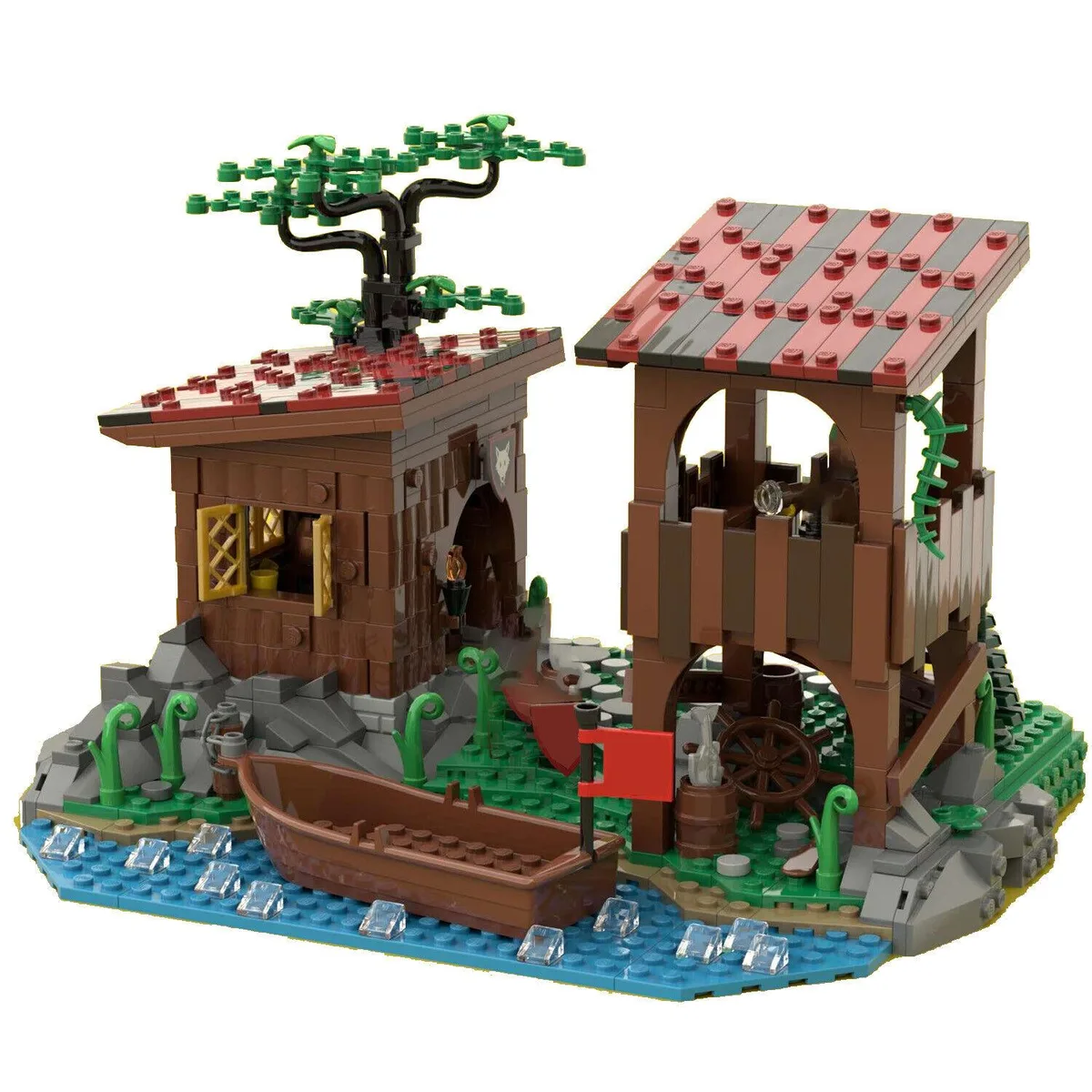 ZITIANYOUBUILD ZITIANYOUBUILD Small Camp Building Set Expansion for Castle 754 Pieces MOC — product photo