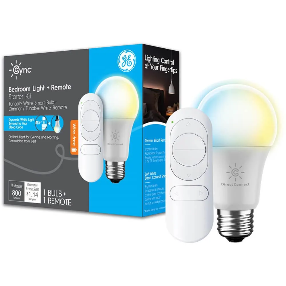 GE GE Cync Bedroom Light &amp; Remote Starter Kit — product photo