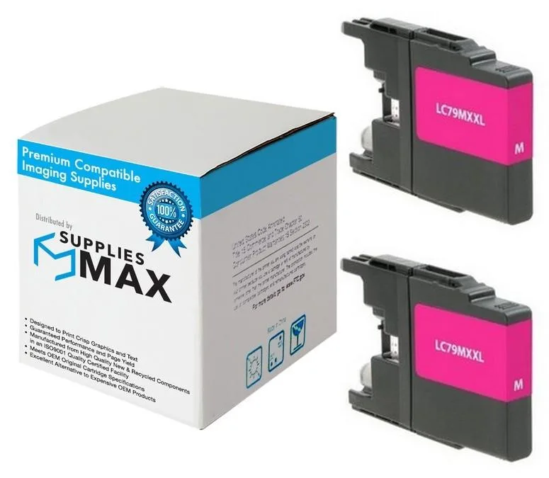 SuppliesMax SuppliesMax LC-79M 2-pack magenta high-yield inkjet cartridge 1200 pages — product photo