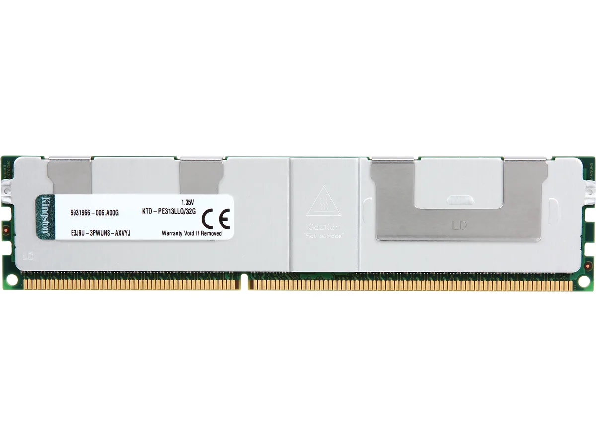 Kingston Technology Corp. Kingston Technology Corp. KTD-PE313LLQ/32G 32GB DDR3 1333 LRDIMM memory upgrade — product photo