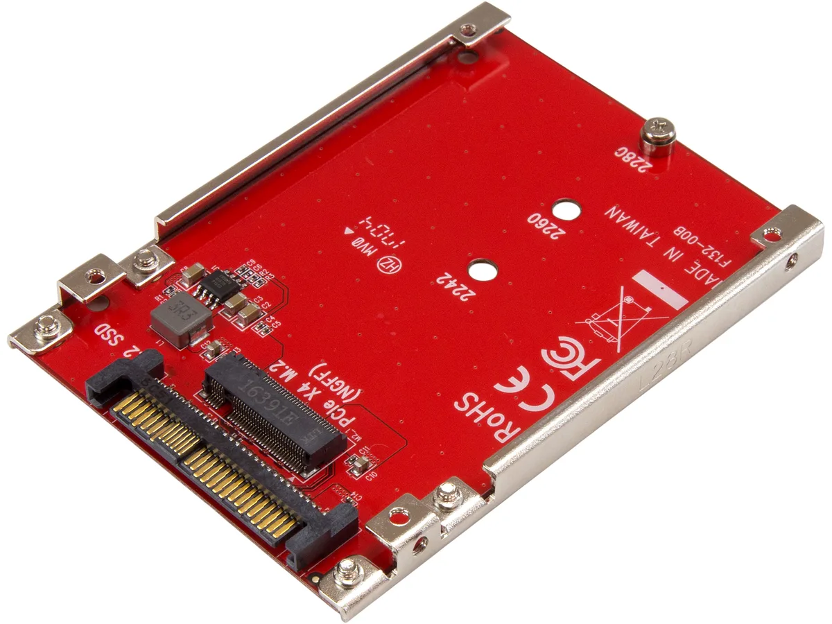 STARTECH STARTECH U2M2E125 M.2 to U.2 NVMe Adapter — product photo