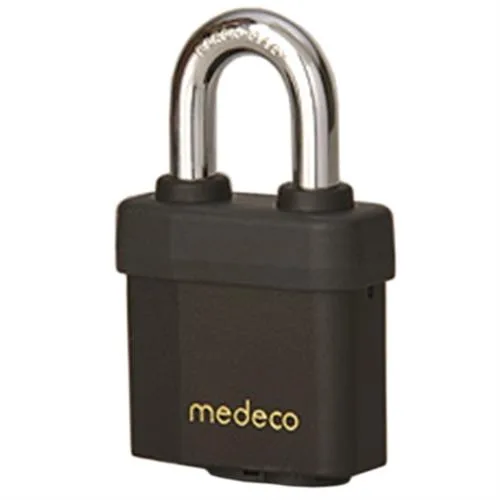 Medeco Medeco 54-71F00-00 54 System All Weather Padlock 7/16" x 1-7/8" UL437 00 Keyway — product photo