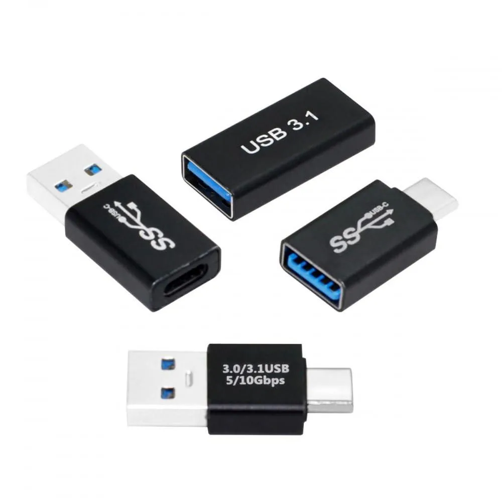Fervit Fervit USB 3.1 Type-A to USB-C Adapter 4pcs 10Gbps 10W — product photo