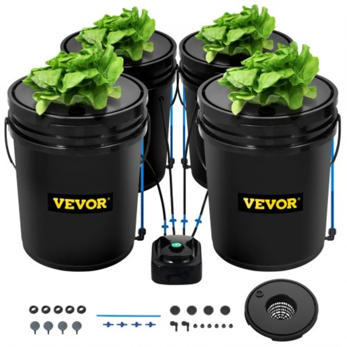 VEVOR VEVOR V-4US 5 Gallon 4 Bucket DWC Hydroponic System — product photo