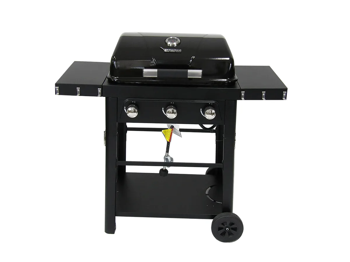 Brand-Man Grills Brand-Man Grills Bronco2 3-Burner Portable Gas Grill Black BMBRON2-3B — product photo