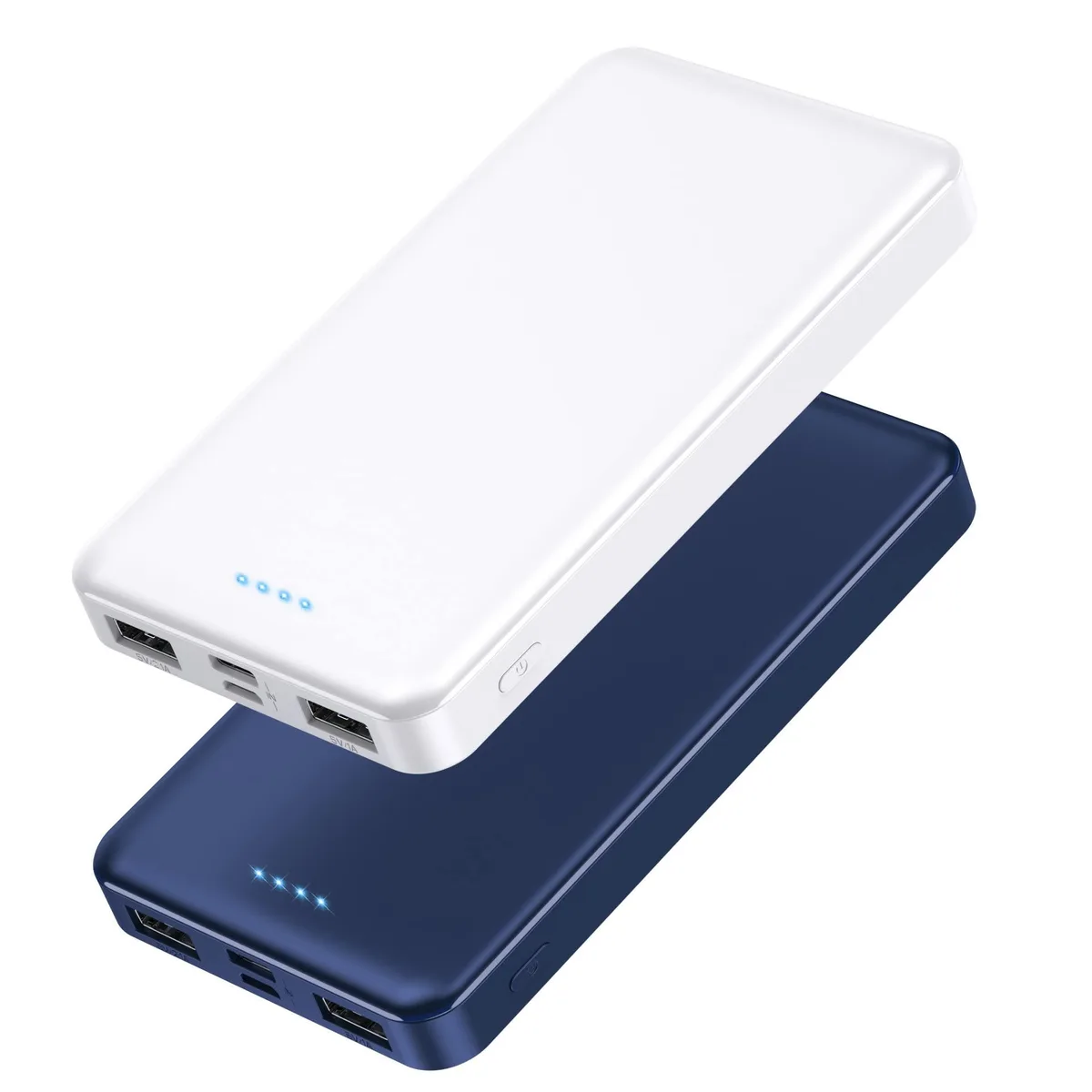  AONIMI HX60S9 power bank 10000mAh 2-pack White Blue — product photo