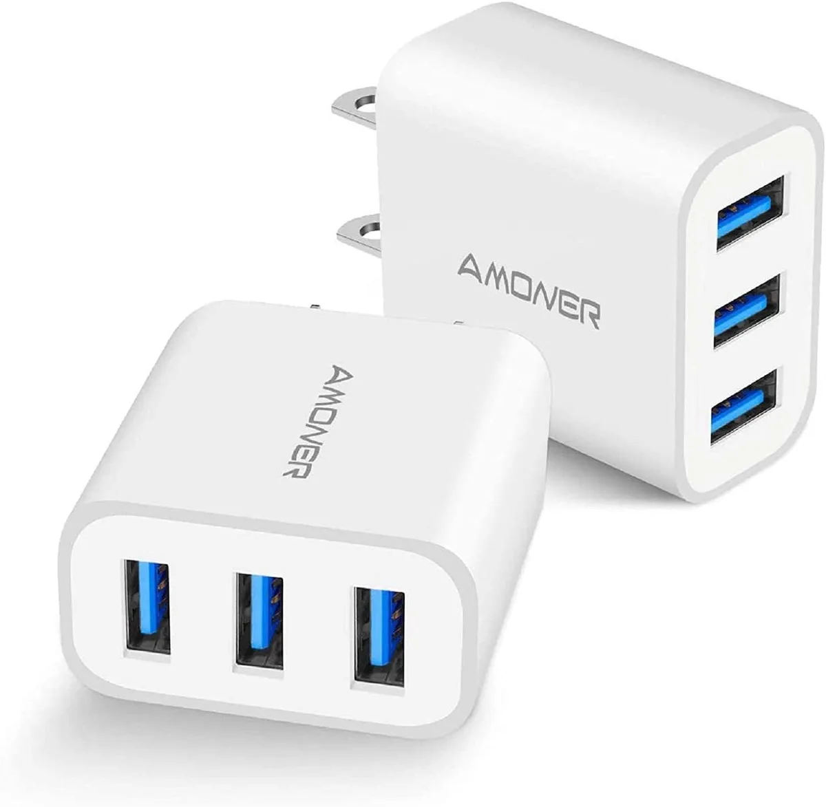 ONITOON ONITOON 15W 3-Port USB Wall Charger 2-Pack — product photo
